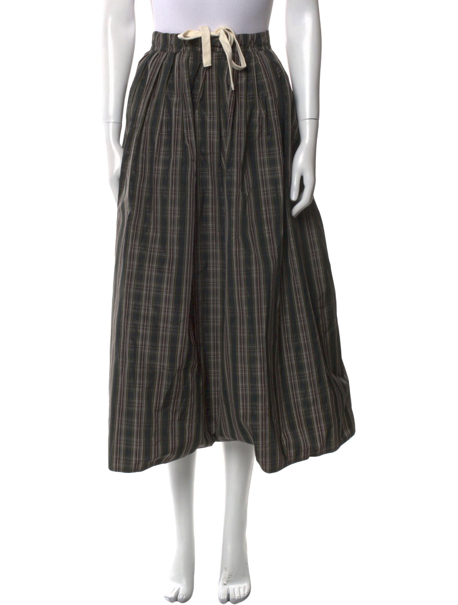 Sofie D'Hoore Plaid Print Midi Length Skirt