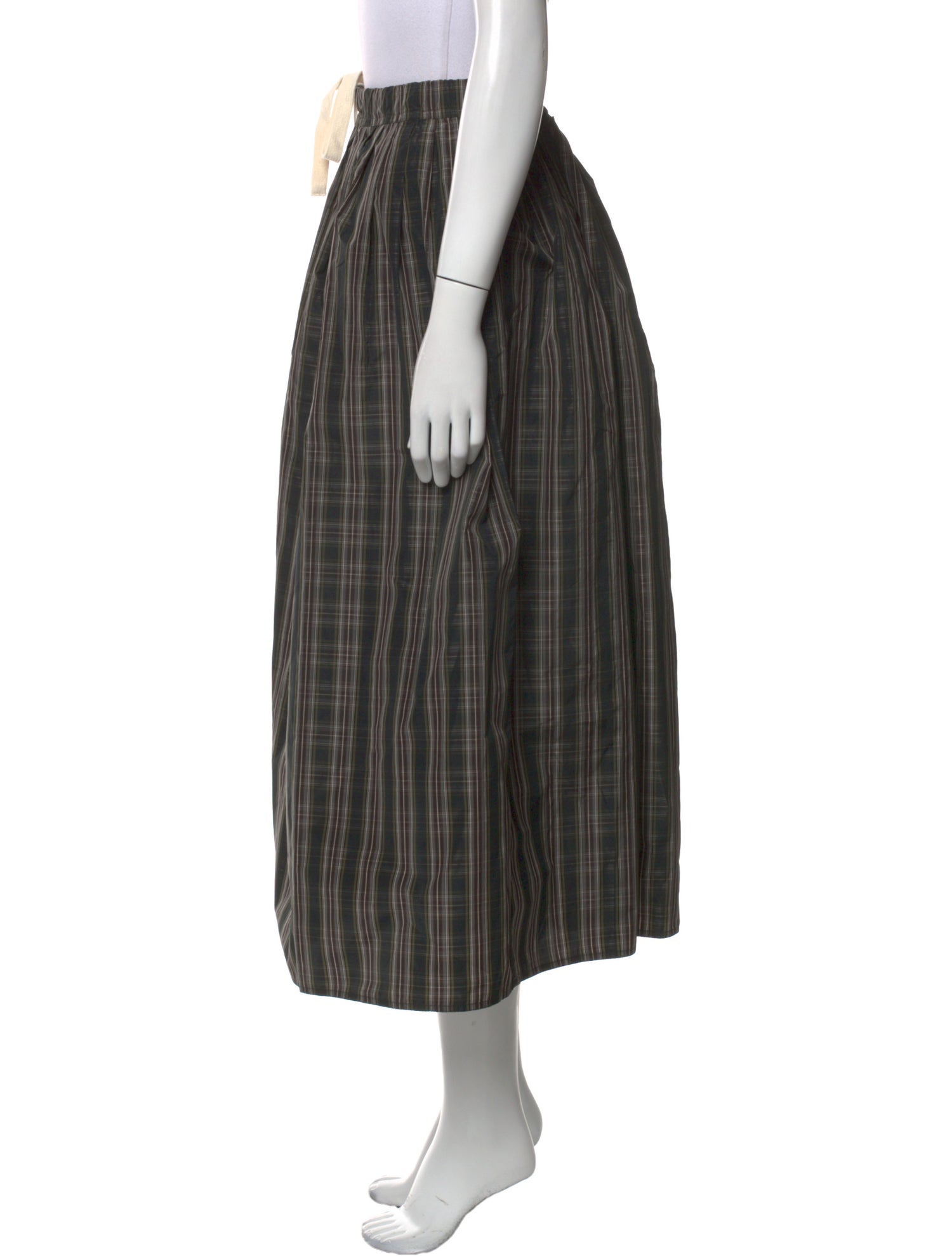 Sofie D'Hoore Plaid Print Midi Length Skirt