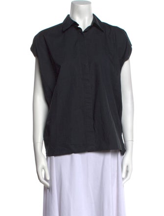 Sofie D'Hoore Short Sleeve Button-Up Top