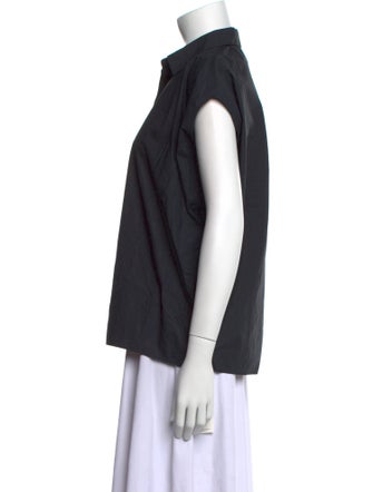 Sofie D'Hoore Short Sleeve Button-Up Top