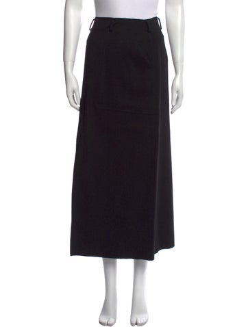 Pre-owned Sofie D'hoore Wool Midi Length Skirt In Black