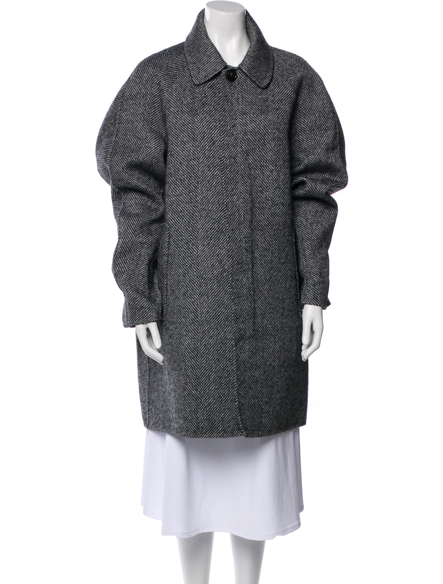 Sofie D'Hoore Wool Tweed Pattern Coat