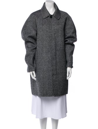Sofie D'Hoore Wool Tweed Pattern Coat