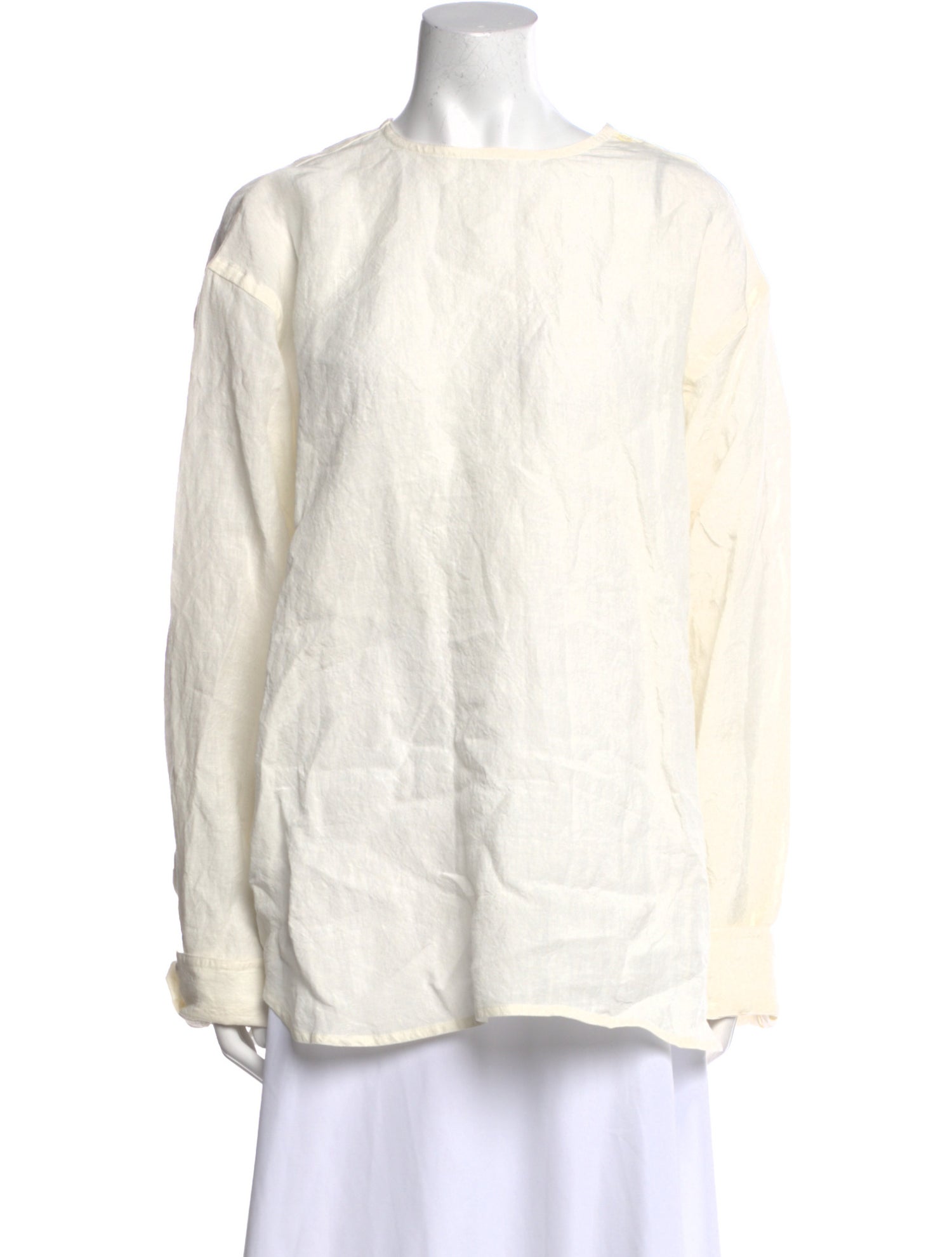 Sofie D'Hoore Linen Scoop Neck Blouse