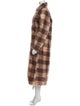 Sofie D'Hoore Mohair Plaid Print Coat