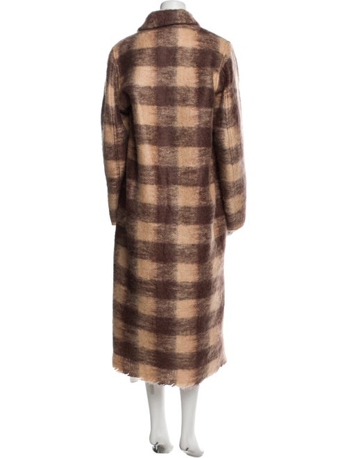 Sofie D'Hoore Mohair Plaid Print Coat