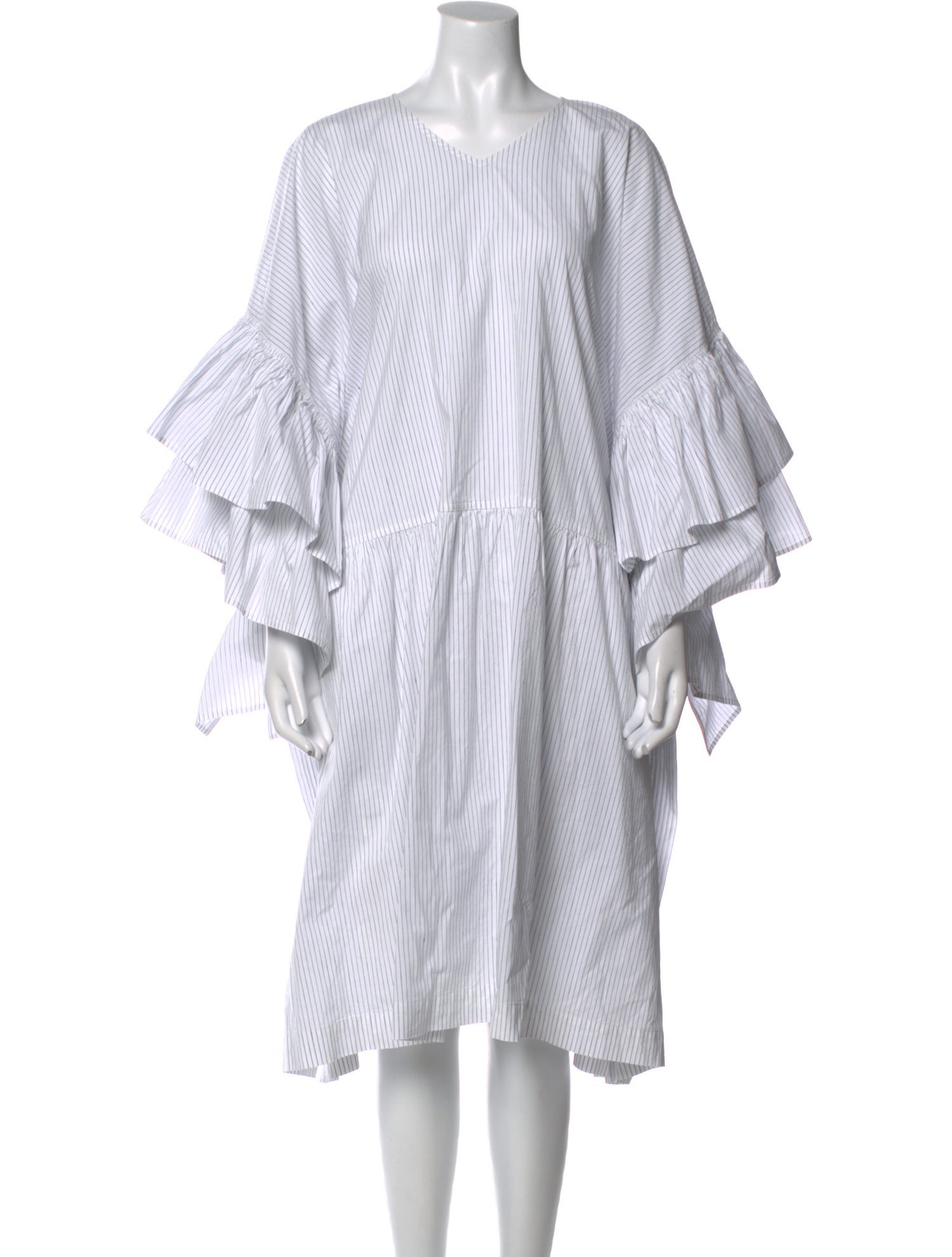 Sofie D'Hoore Striped Midi Length Dress