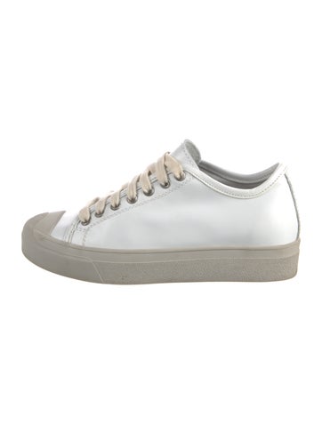 Pre-owned Sofie D'hoore Leather Sneakers In White
