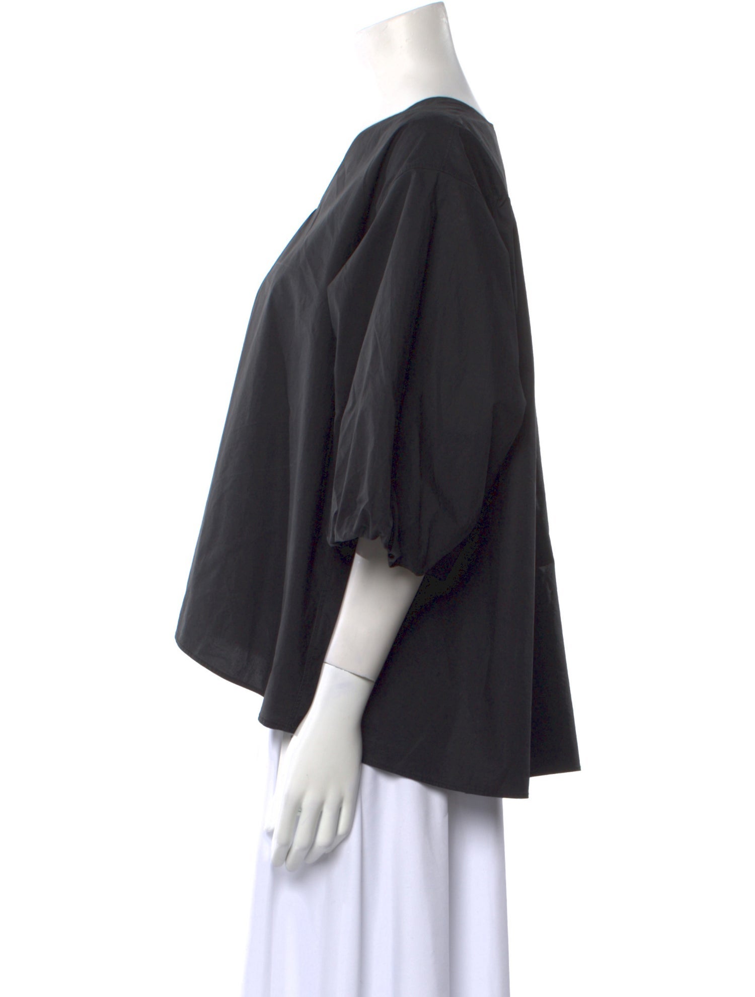 Sofie D'Hoore V-Neck Three-Quarter Sleeve Crop Top