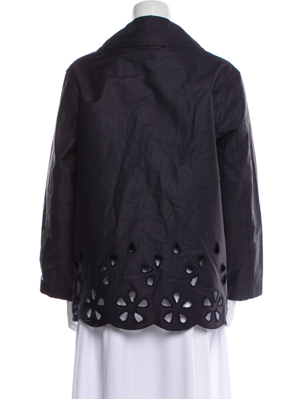 Sofie D'Hoore Jacket Blue Pointed Collar Patch Po… - image 3