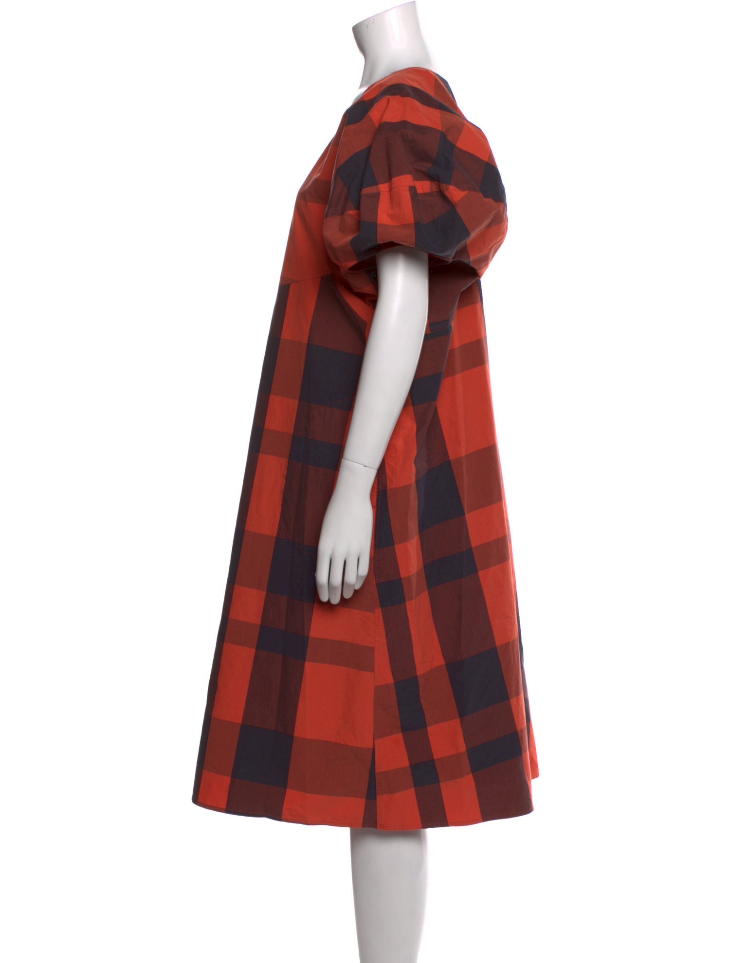 Sofie D'Hoore Plaid Print Midi Length Dress