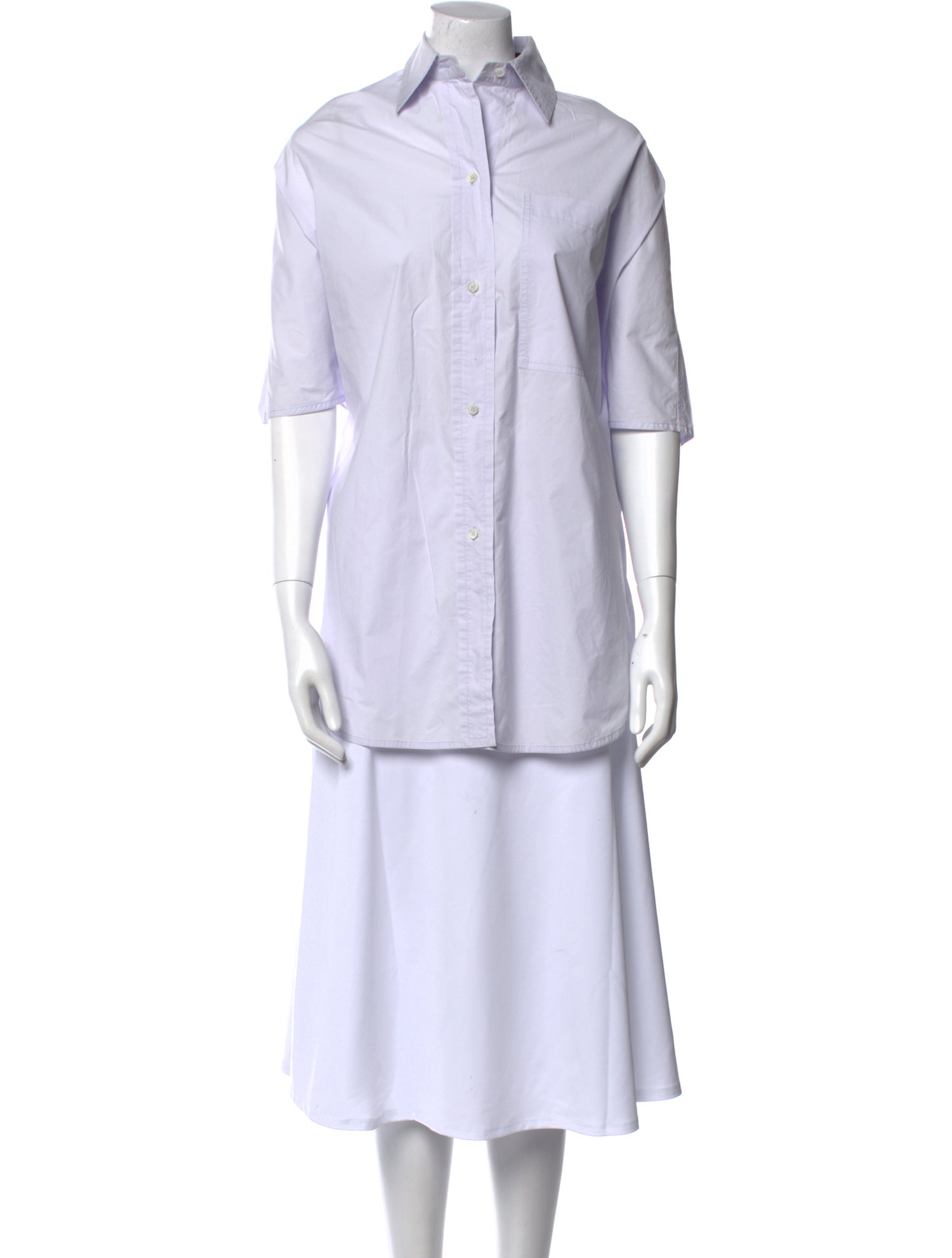 Sofie D'Hoore Three-Quarter Sleeve Button-Up Top