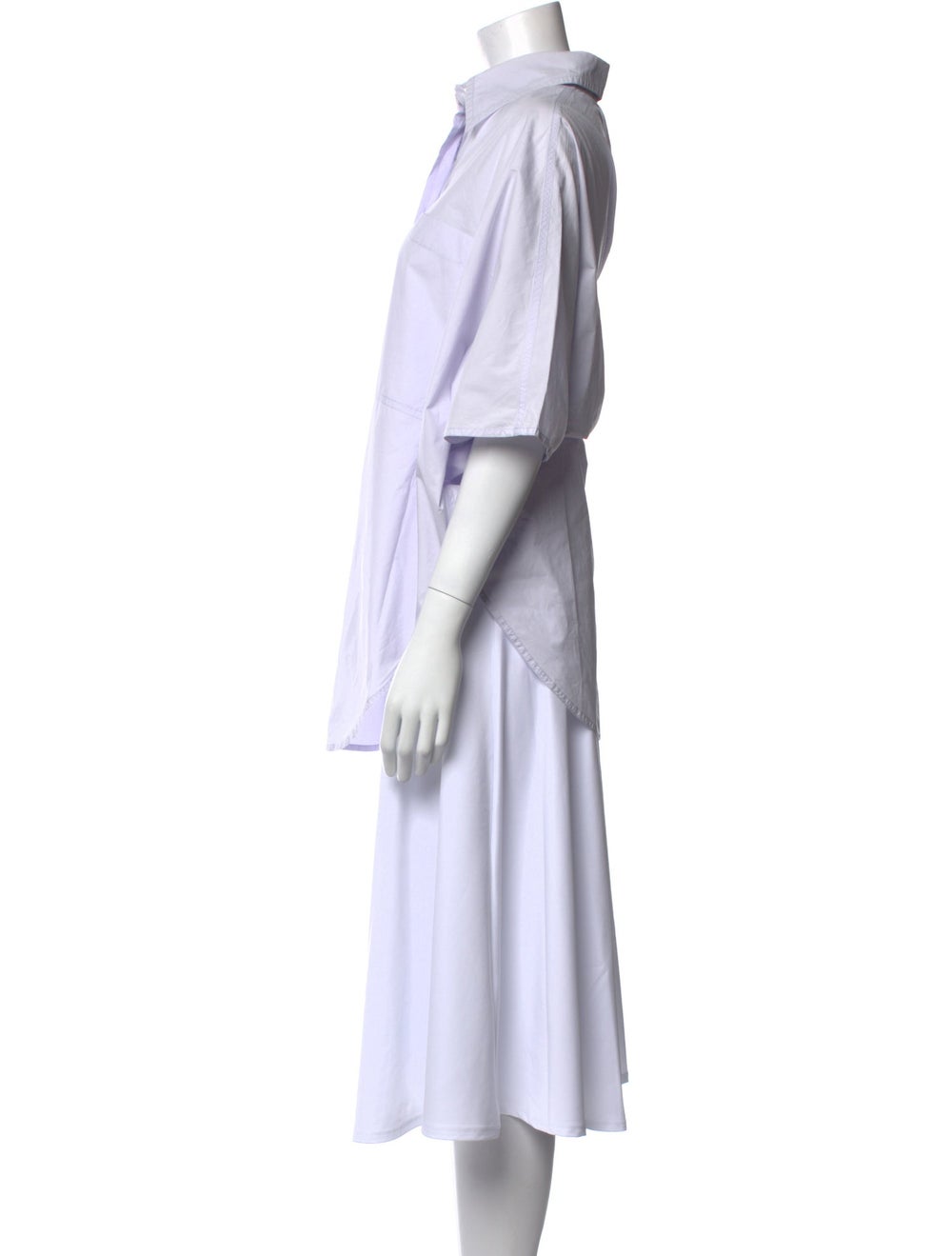 Sofie D'Hoore Button-Up Top White Three-Quarter S… - image 2