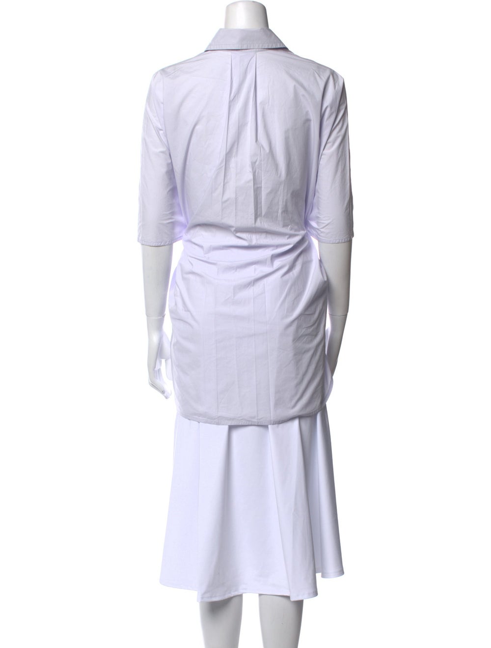 Sofie D'Hoore Button-Up Top White Three-Quarter S… - image 3