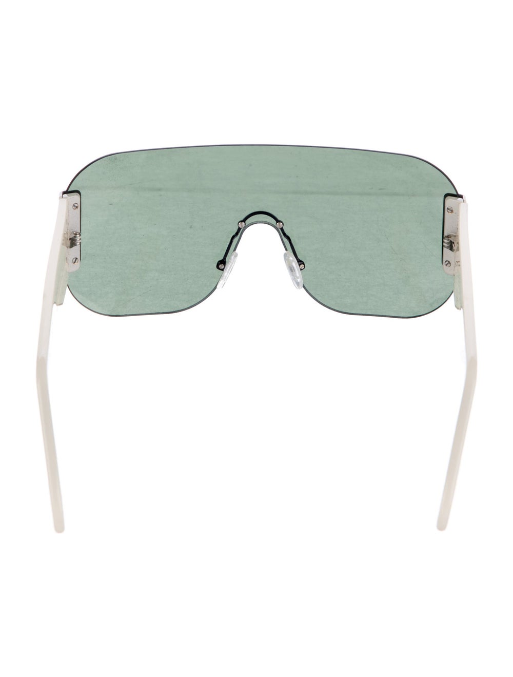 Sofie D'Hoore Shield Sunglasses White Acetate Rim… - image 2