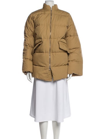 Pre-owned Sofie D'hoore Down Coat In Neutral