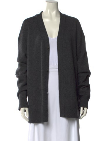 Pre-owned Sofie D'hoore Wool Open Front Sweater In Gray