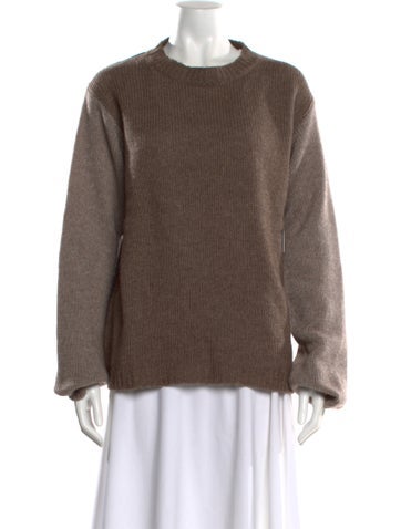 Pre-owned Sofie D'hoore Wool Crew Neck Sweater In Brown