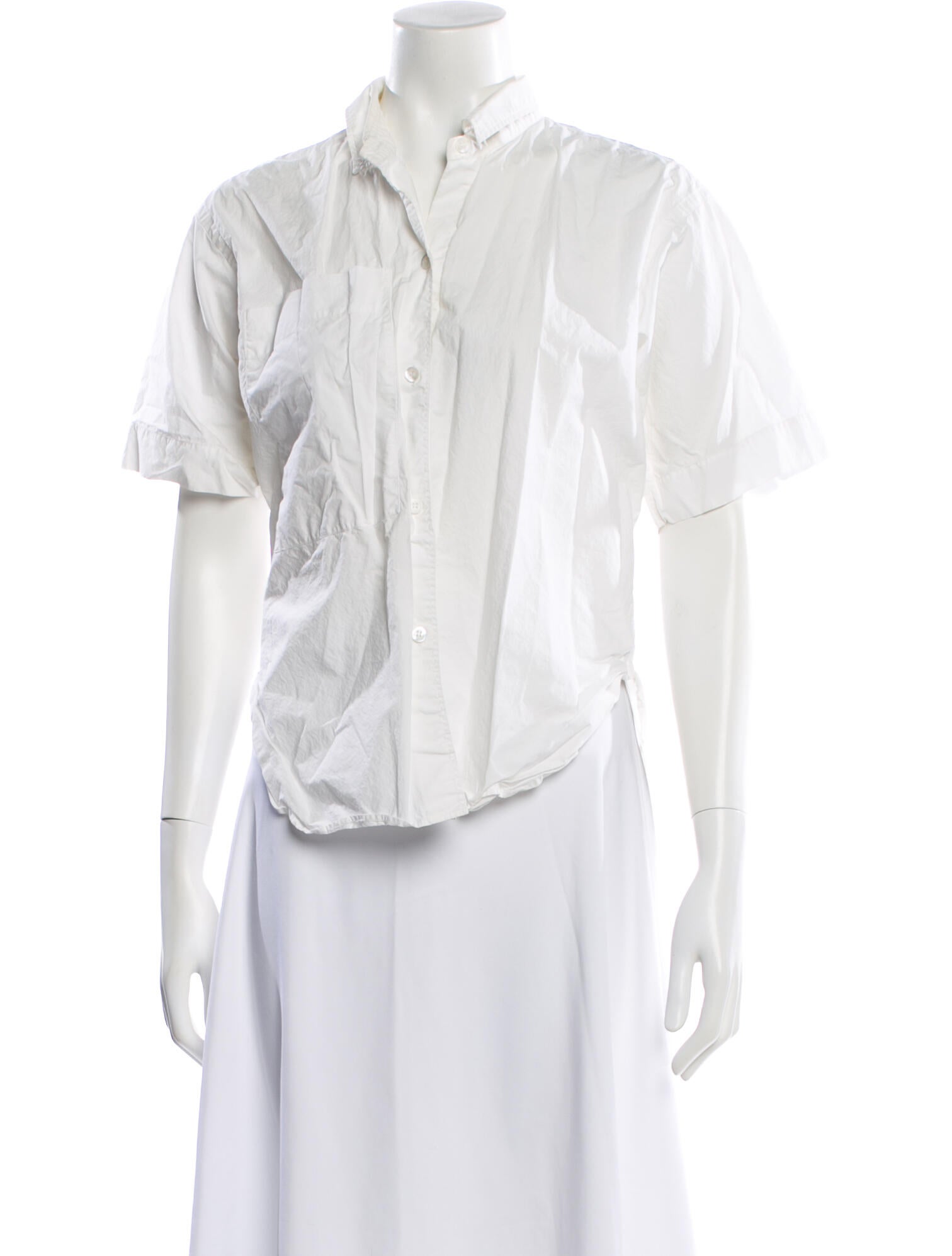 Sofie D'Hoore Short Sleeve Button-Up Top