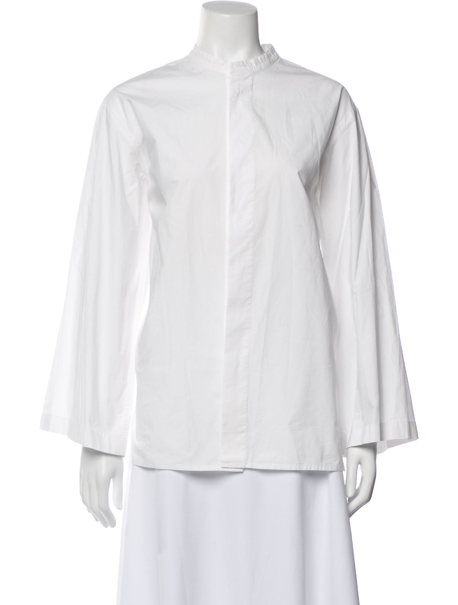 Sofie D'Hoore Mock Neck Long Sleeve Blouse