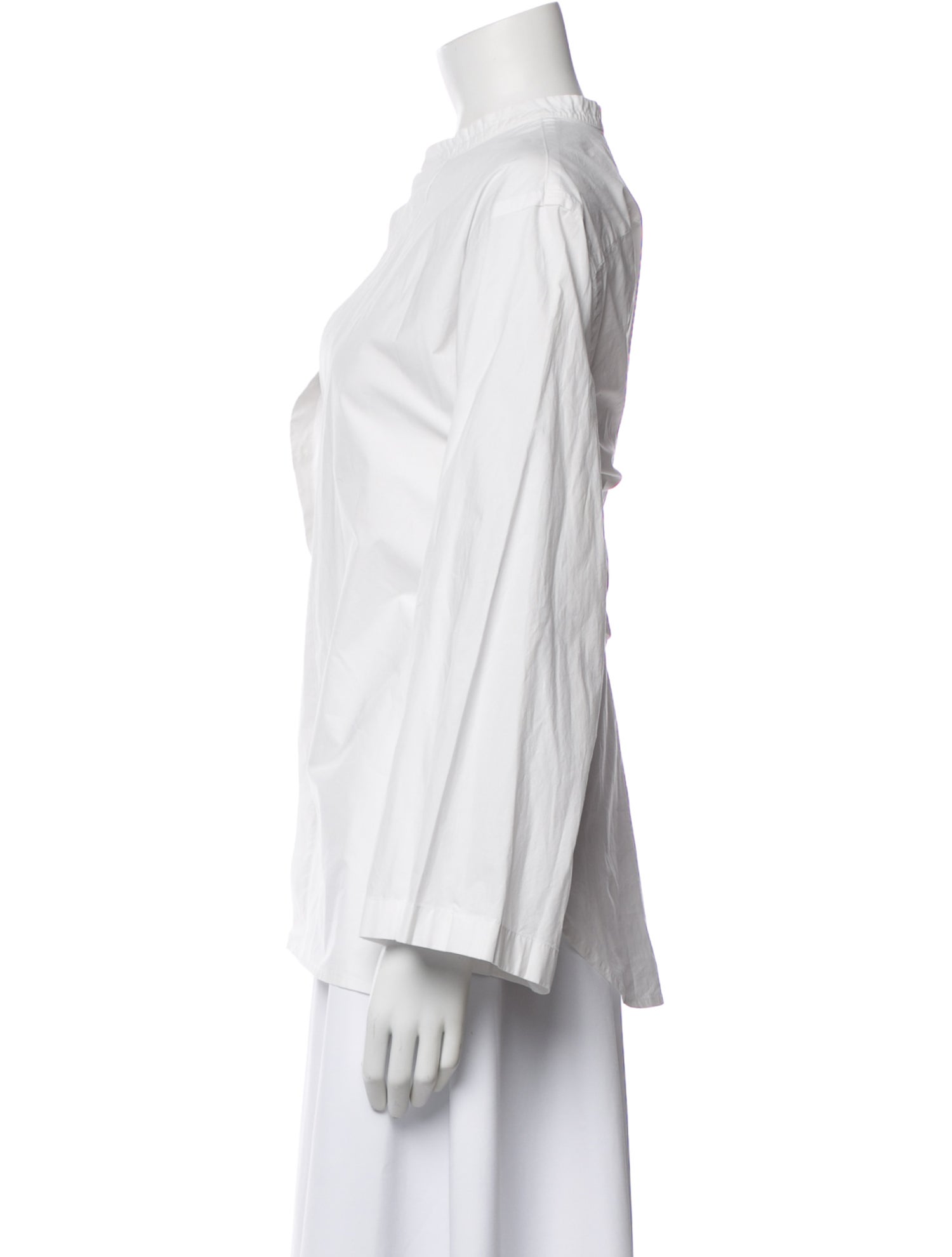 Sofie D'Hoore Mock Neck Long Sleeve Blouse