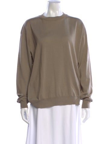 Pre-owned Sofie D'hoore Wool Crew Neck Sweater In Neutral