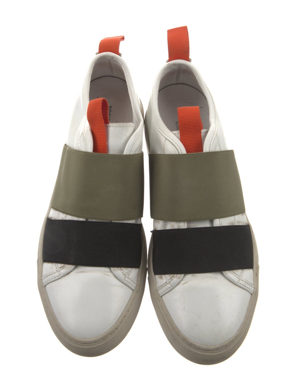 Sofie D'Hoore Leather Colorblock Pattern Sneakers - image 3