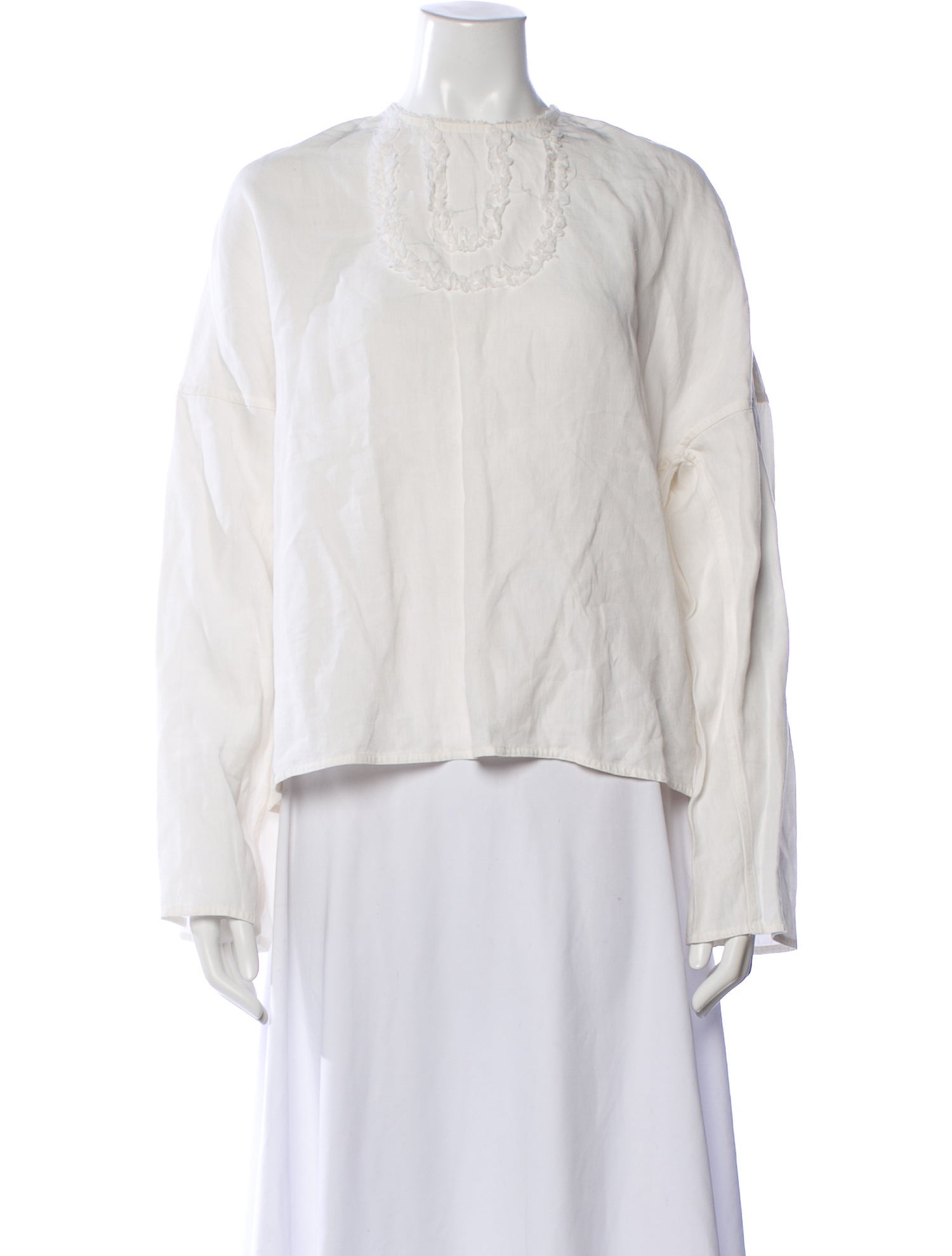 Sofie D'Hoore Linen Crew Neck Blouse