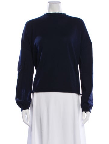 Pre-owned Sofie D'hoore Wool Bateau Neckline Sweater In Blue