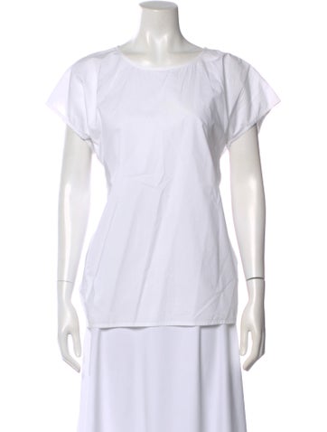 Pre-owned Sofie D'hoore Crew Neck Short Sleeve Top In White