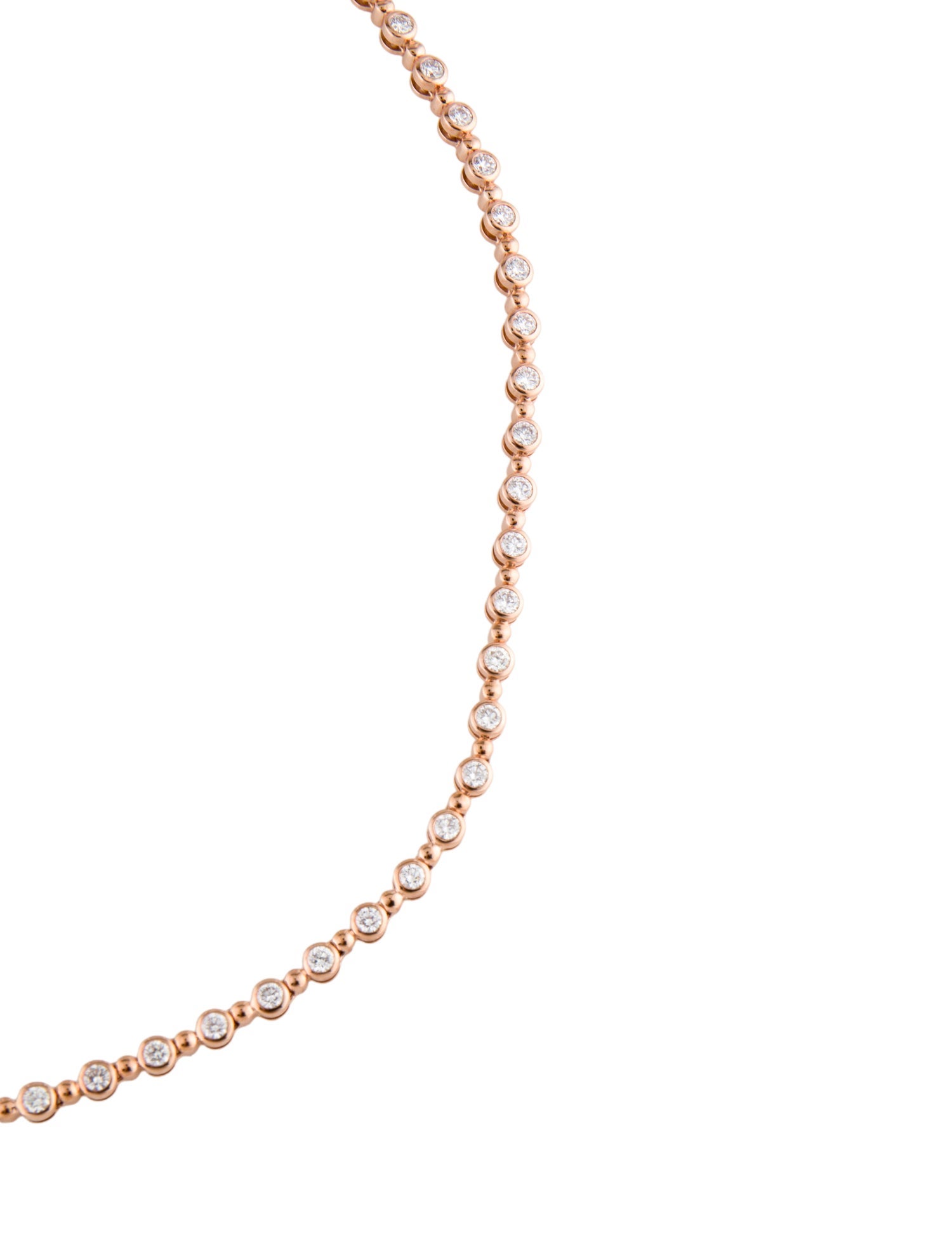 Sofer Jewelry 14K 3.38ctw Diamond Bezel 'All Around' Tennis Necklace