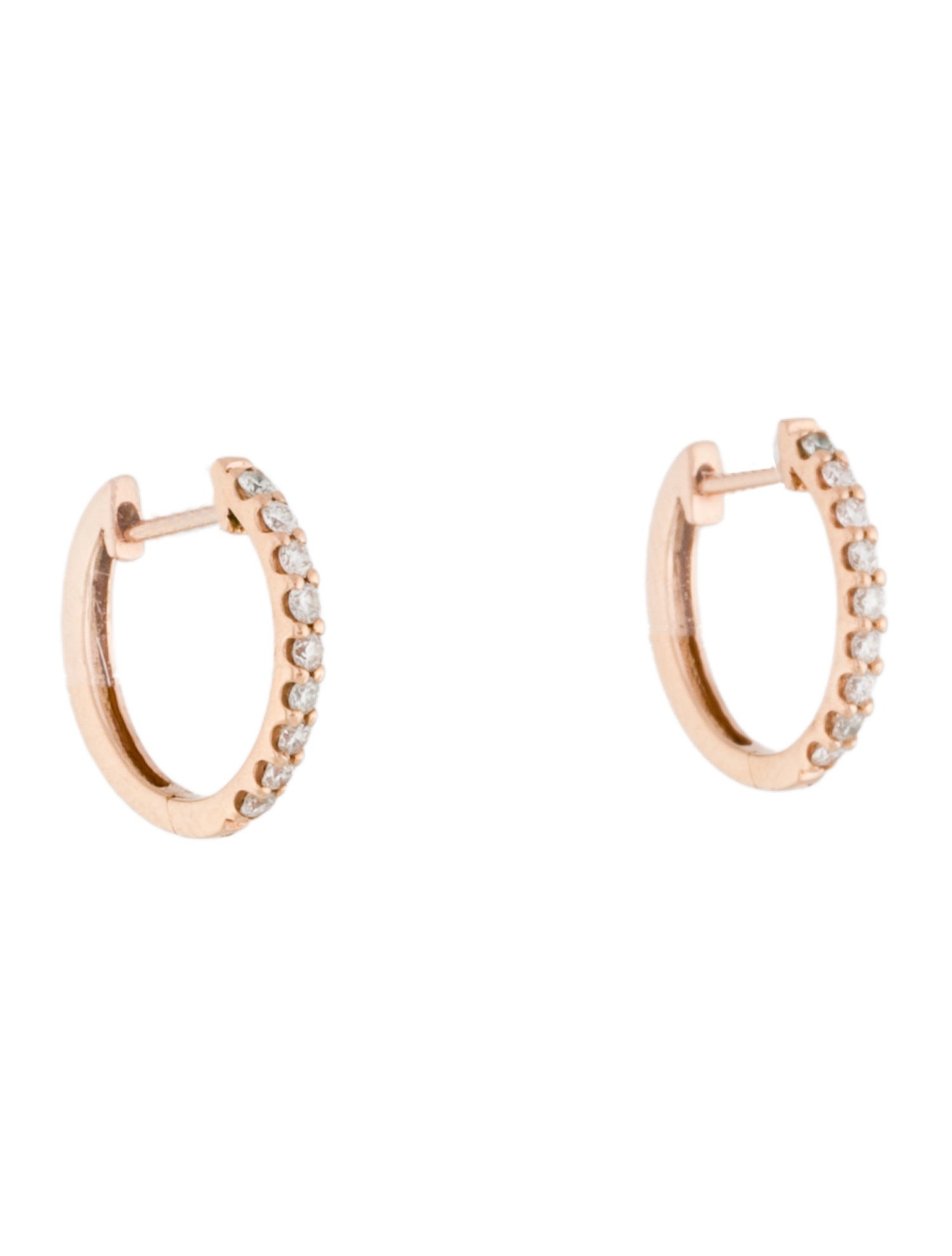 Sofer Jewelry 14K Diamond Huggie Hoop Earrings