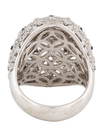 Sofer Jewelry 14K Sapphire & Diamond Domed Ring