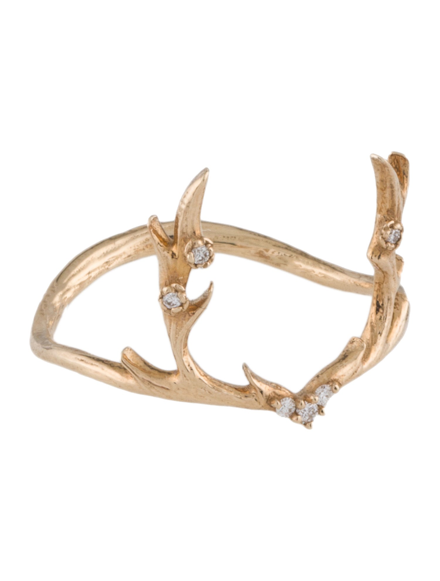 Sofia Zakia 14K Diamond Guardian Cocktail Ring