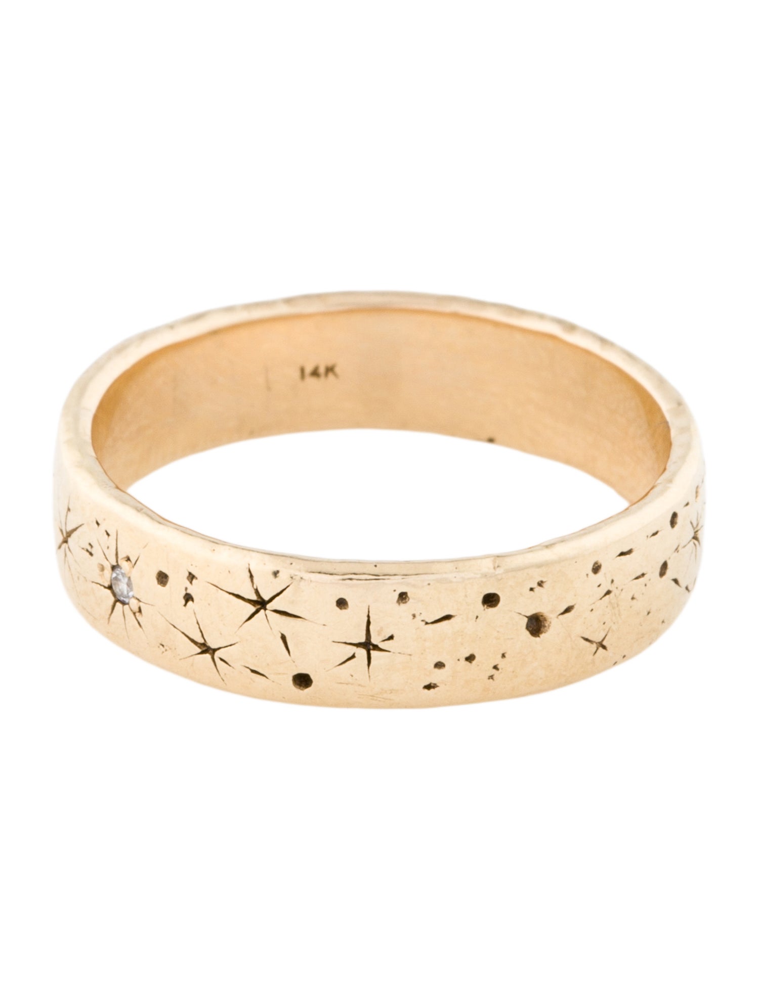 Sofia Zakia 14K Diamond Narrow Written in the Stars Ring