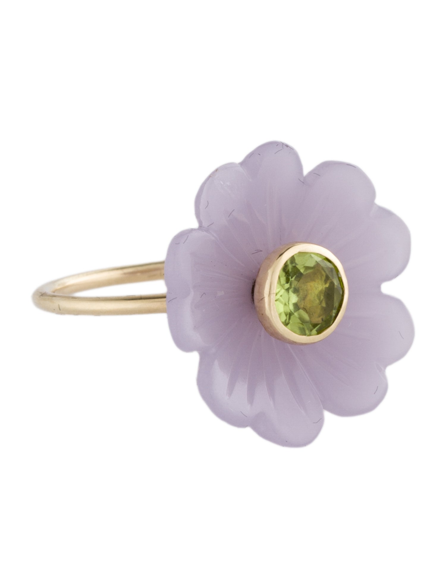 Sophie Joanne 14K Fluorite & Peridot Cocktail Ring