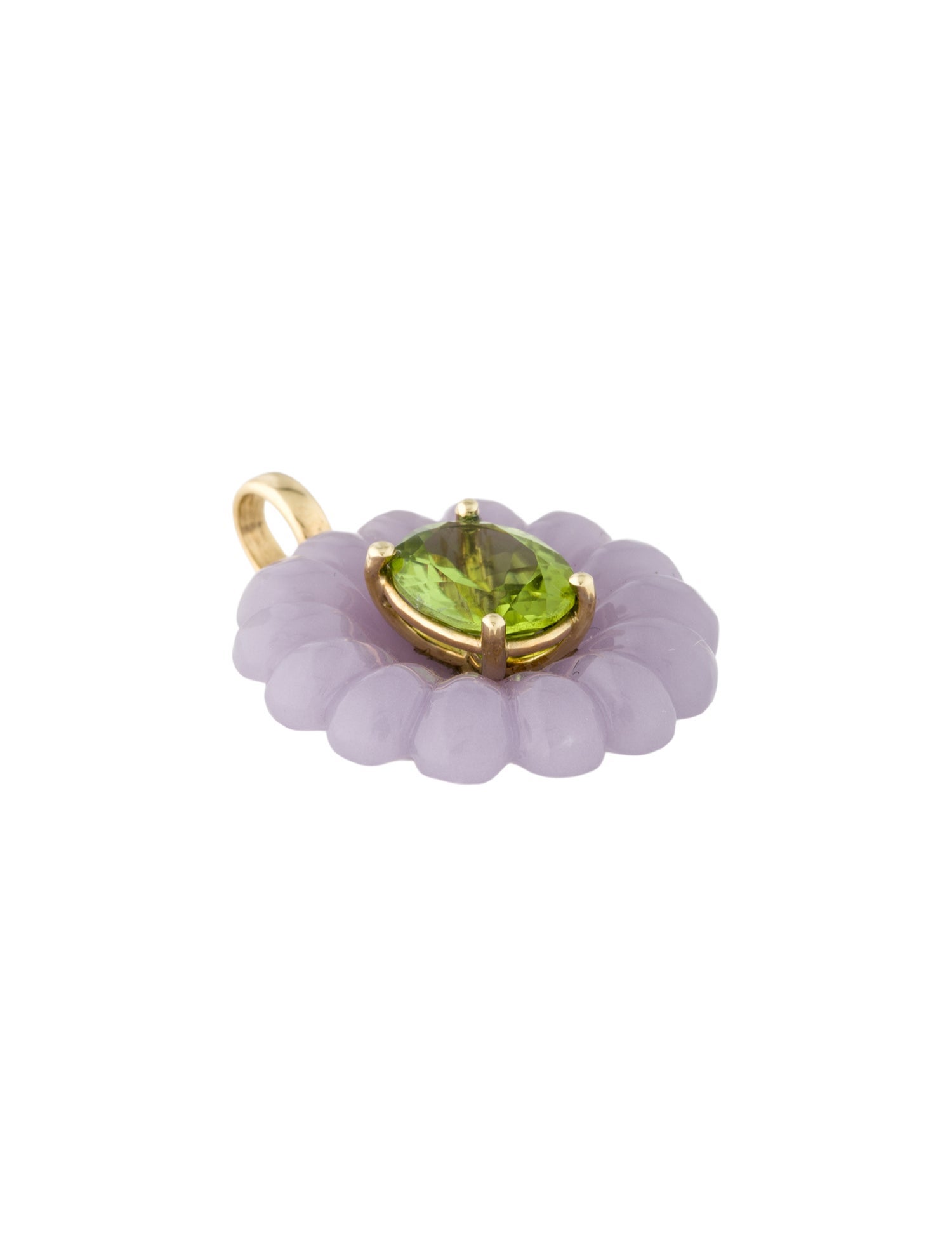 Sophie Joanne 14K Fluorite & Peridot Hura Pendant