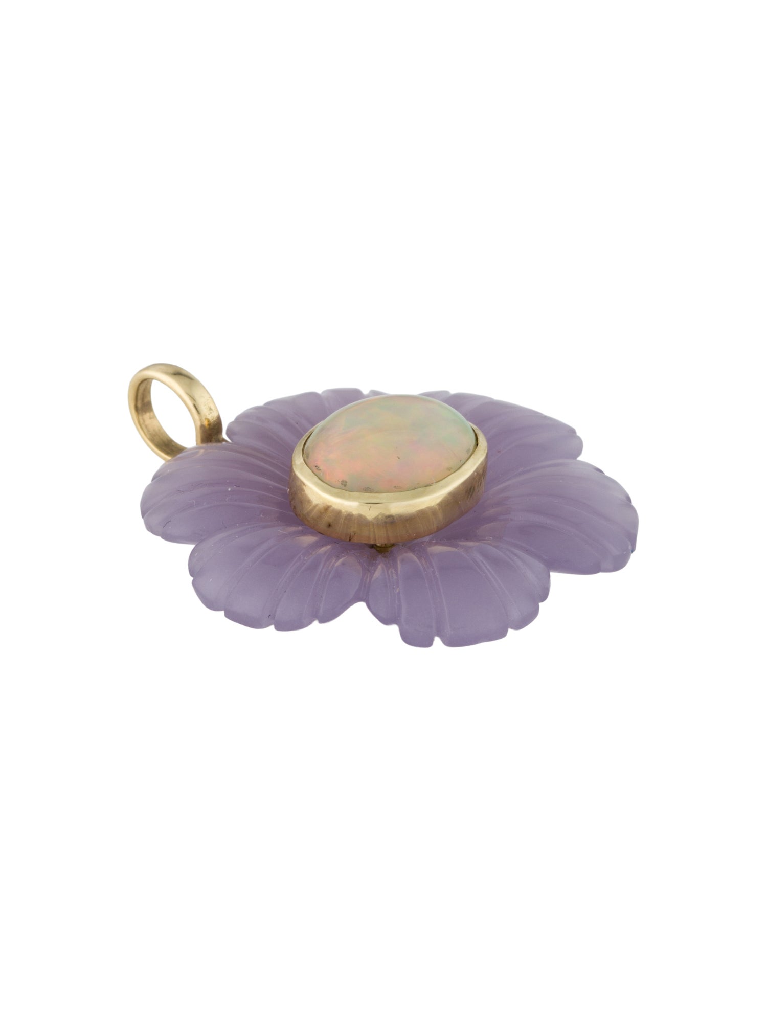 Sophie Joanne 14K Fluorite & Opal Paradise Flower XL Pendant