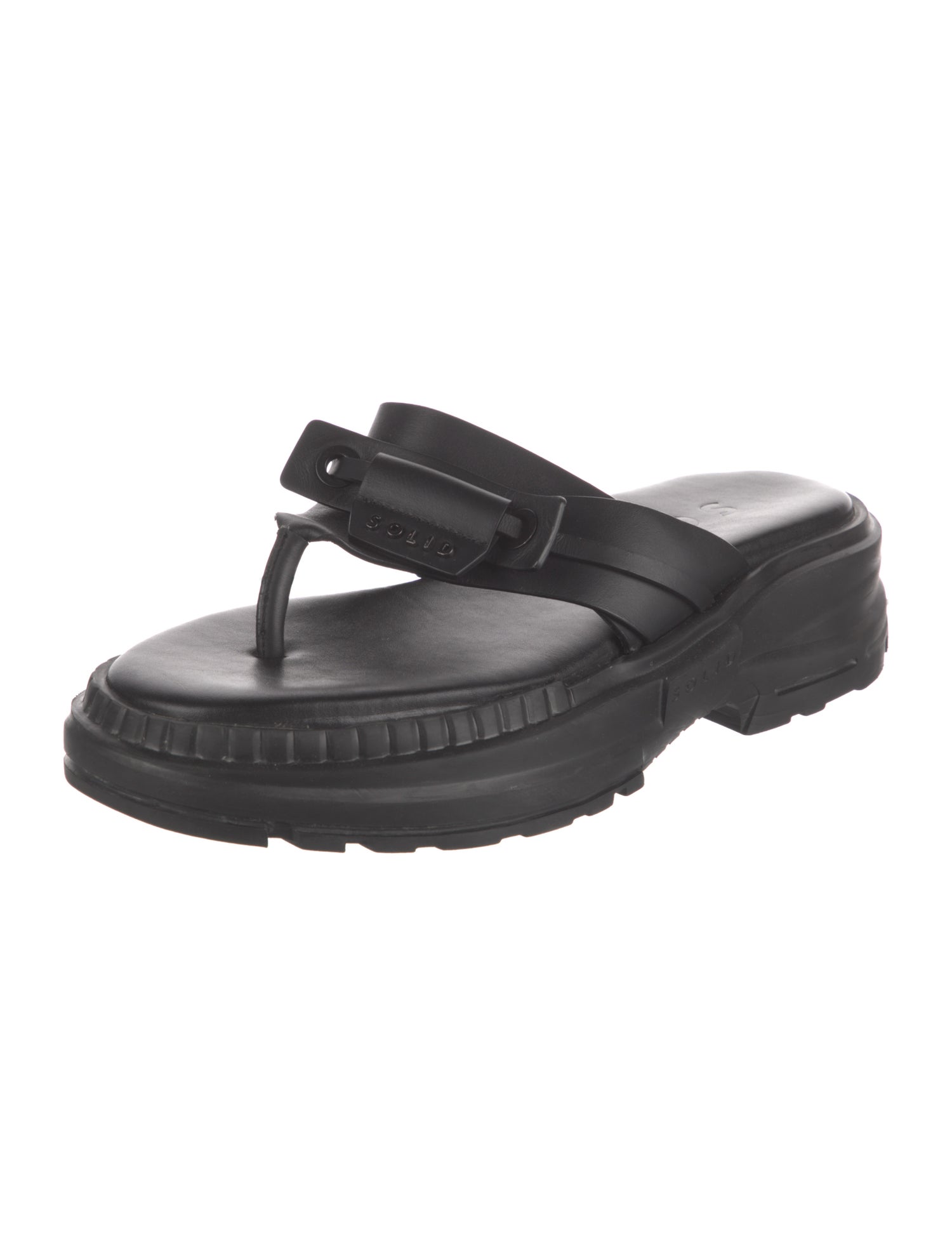 Solid Homme Leather Sandals