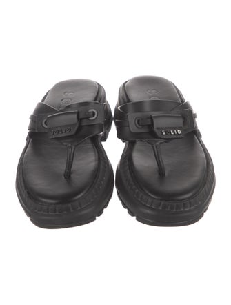 Solid Homme Leather Sandals