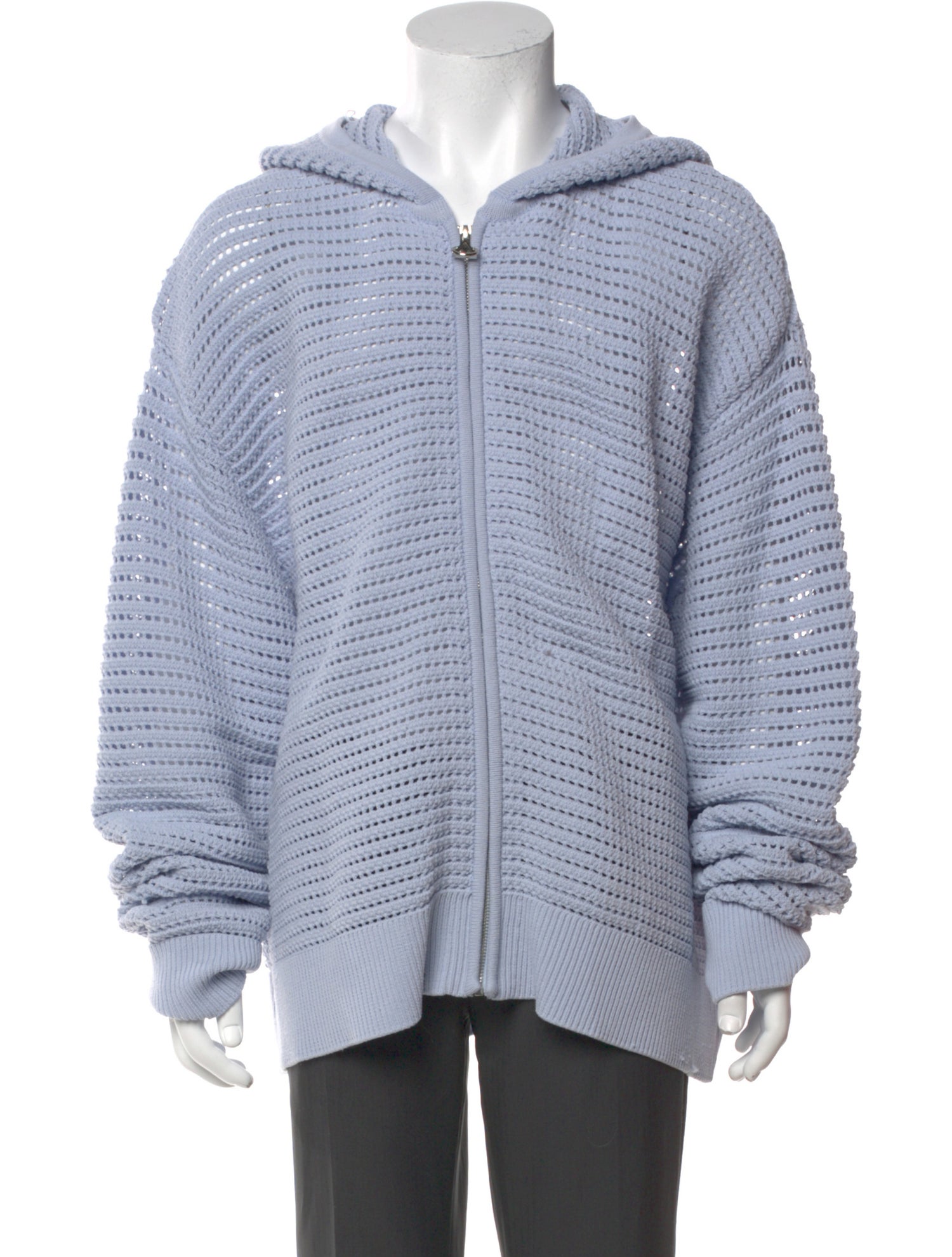 Solid Homme Mock Neck Long Sleeve Cardigan