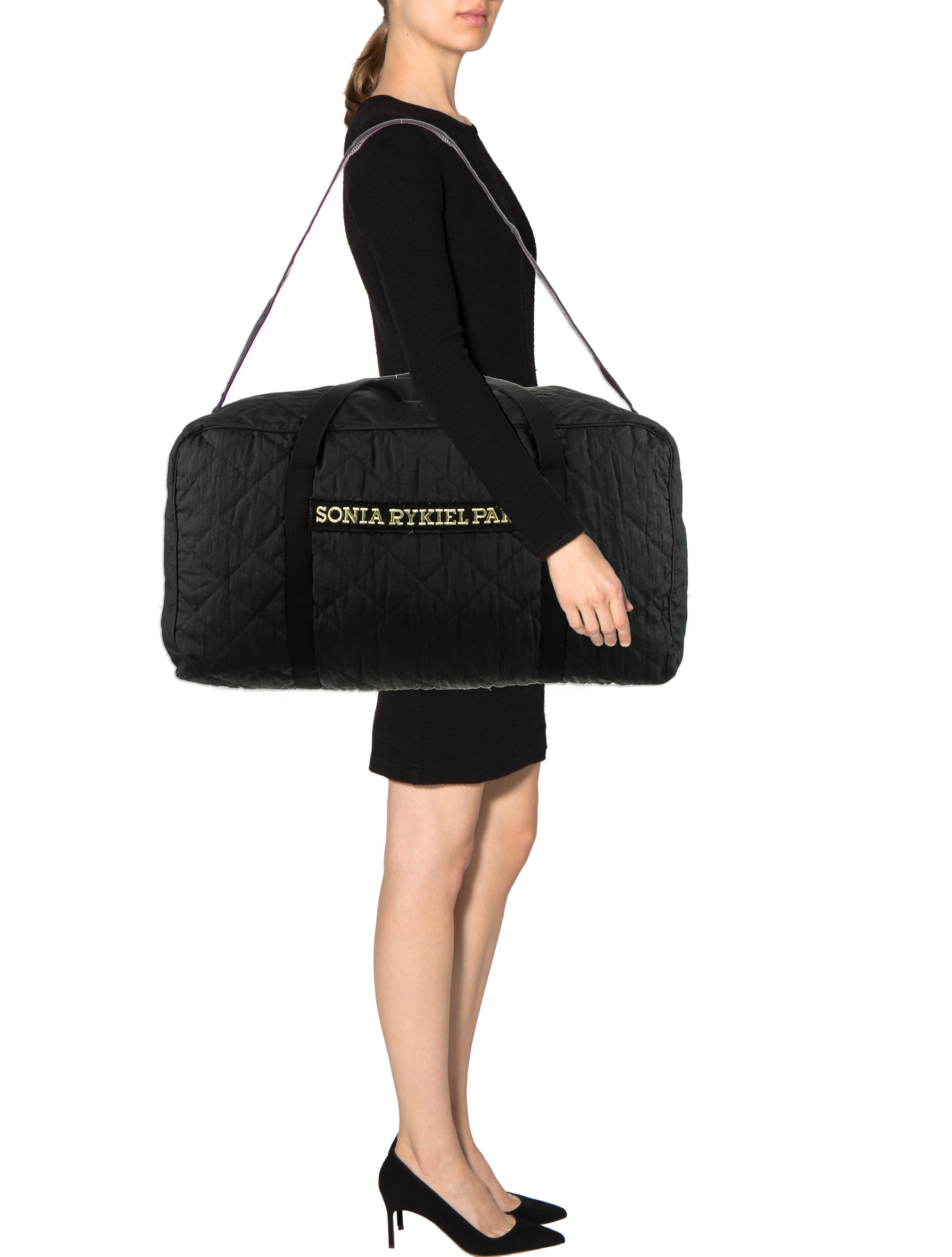 Sonia Rykiel Duffel Bag - Black - SON21132 | The RealReal