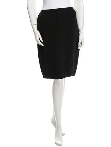 Sonia Rykiel Slit-Accented Knee-Length Skirt