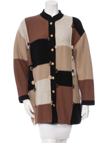 Sonia Rykiel Colorblock Wool Cardigan