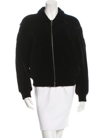 Sonia Rykiel Velvet Bomber Jacket