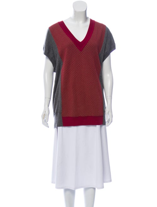 Sonia Rykiel Cashmere Short Sleeve Sweater Grey