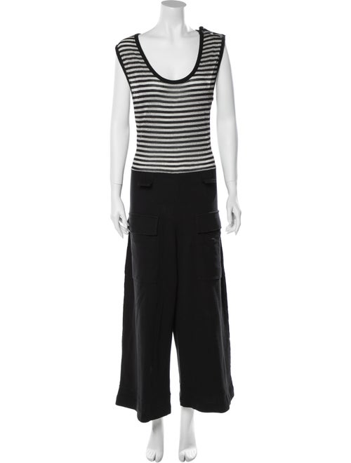 Sonia Rykiel Metallic Patterned Jumpsuit Black