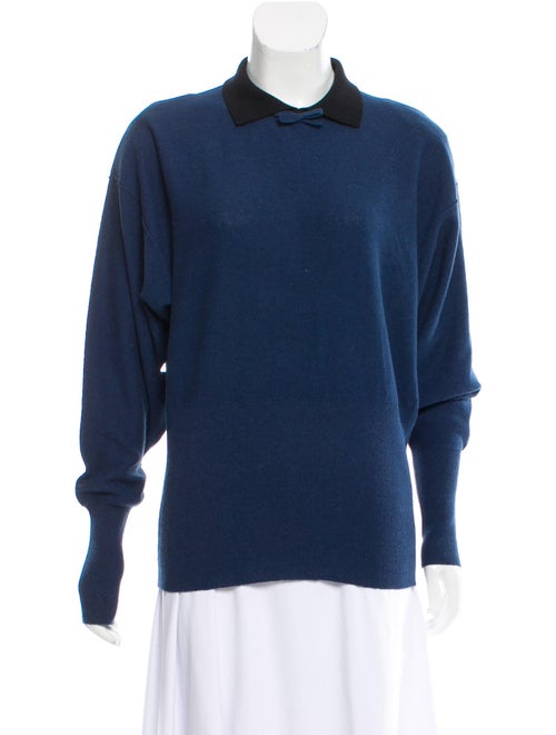 Sonia Rykiel Lightweight Collared Sweater Blue