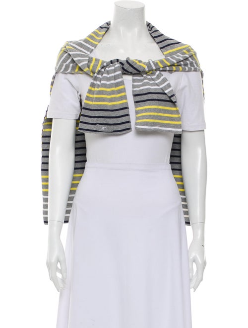 Sonia Rykiel Woven Striped Scarf Grey