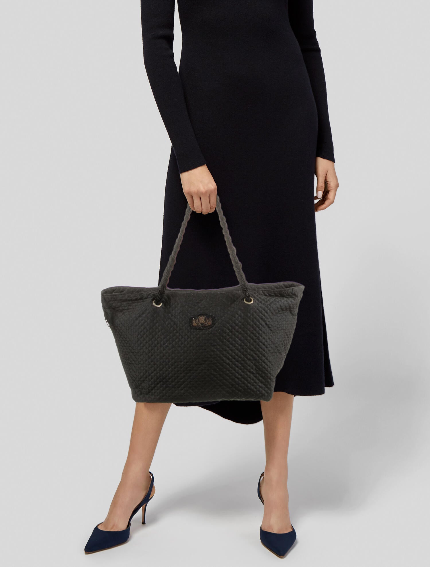Sonia Rykiel Nylon Tote Bag - Black Totes, Handbags - SON57495
